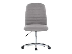 Juego de 4 Sillas de comedor tela gris claro ES776605