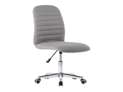 Juego de 4 Sillas de comedor tela gris claro ES776605