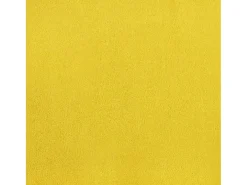 Juego de 2 sillas de comedor de terciopelo amarillo mostaza