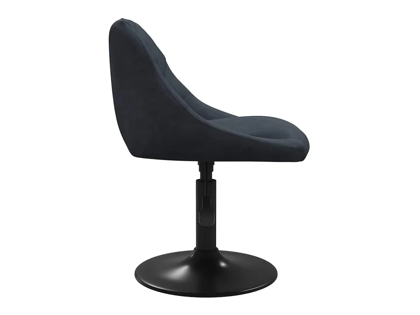 Juego de 2 sillas de comedor giratorias de terciopelo gris oscuro
