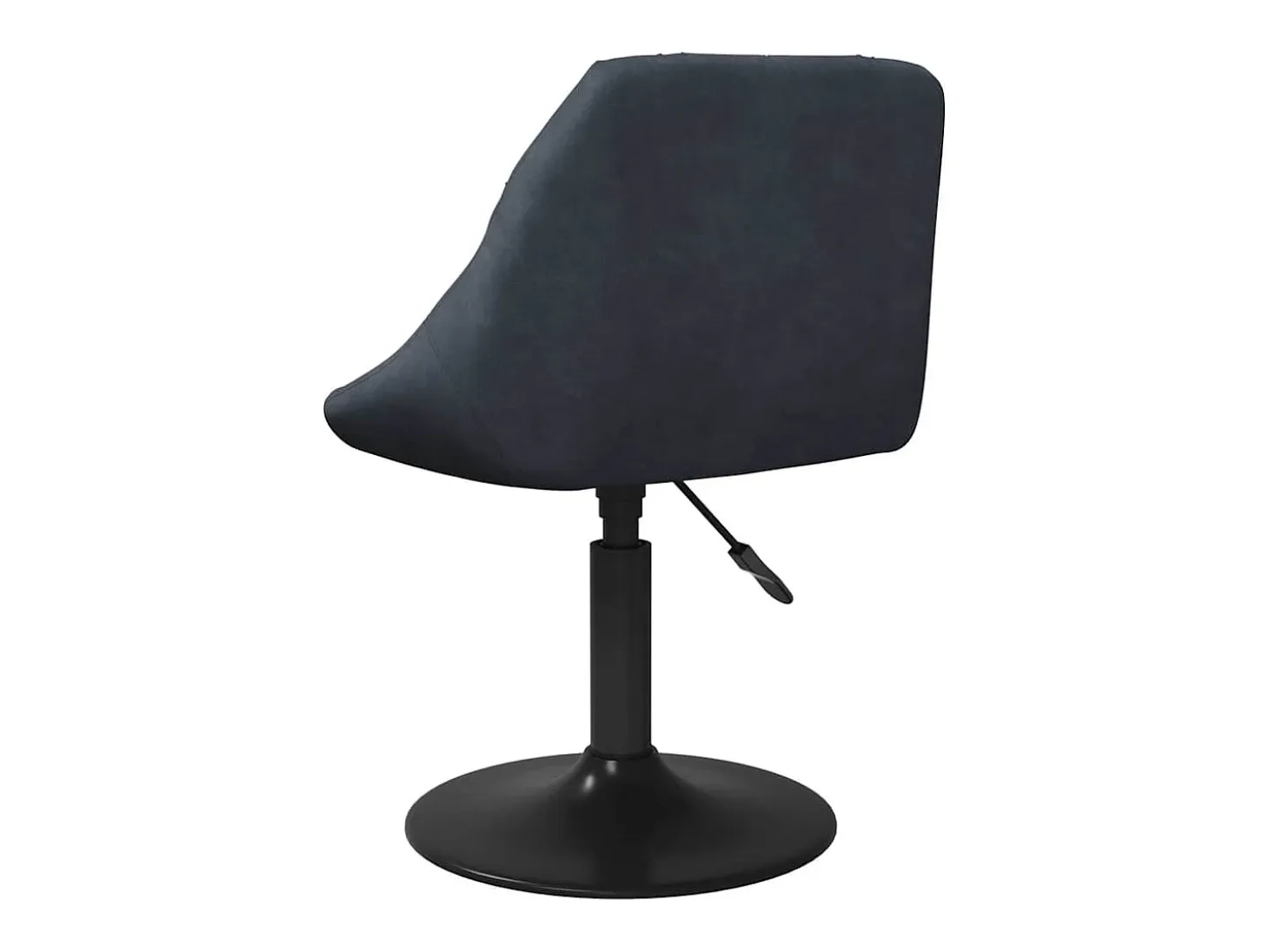 Juego de 2 sillas de comedor giratorias de terciopelo gris oscuro
