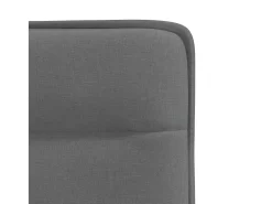 Juego de 4 sillas de comedor de tela gris oscuro
