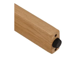 Juego de 6 sillas de comedor ergonómicas - 54,5 x 44 x 72,5 cm - con acolchado y patas de hierro - Franela - beige y natural