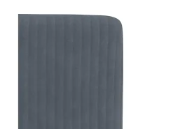 Juego de 6 sillas de comedor de terciopelo gris oscuro