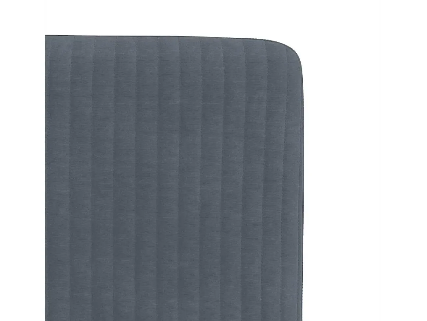 Juego de 6 sillas de comedor de terciopelo gris oscuro