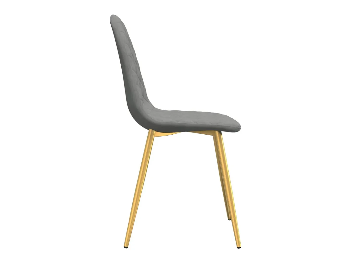 Juego de 4 Sillas de comedor terciopelo gris claro ES789648
