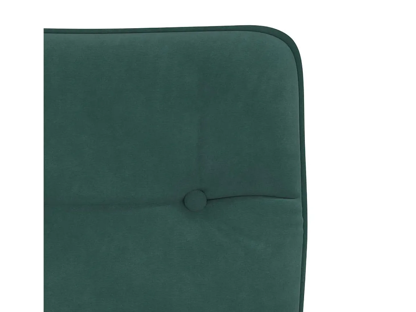 Juego de 4 sillas de comedor de terciopelo verde oscuro
