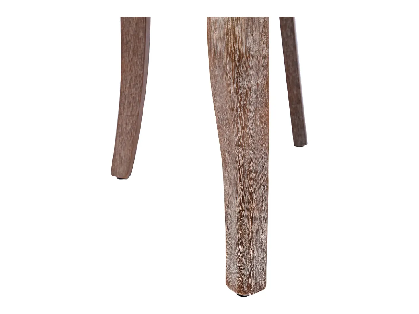 Juego de 4 sillas de comedor - asientos tapizados adornados con tachuelas decorativas y patas de madera maciza - terciopelo beige