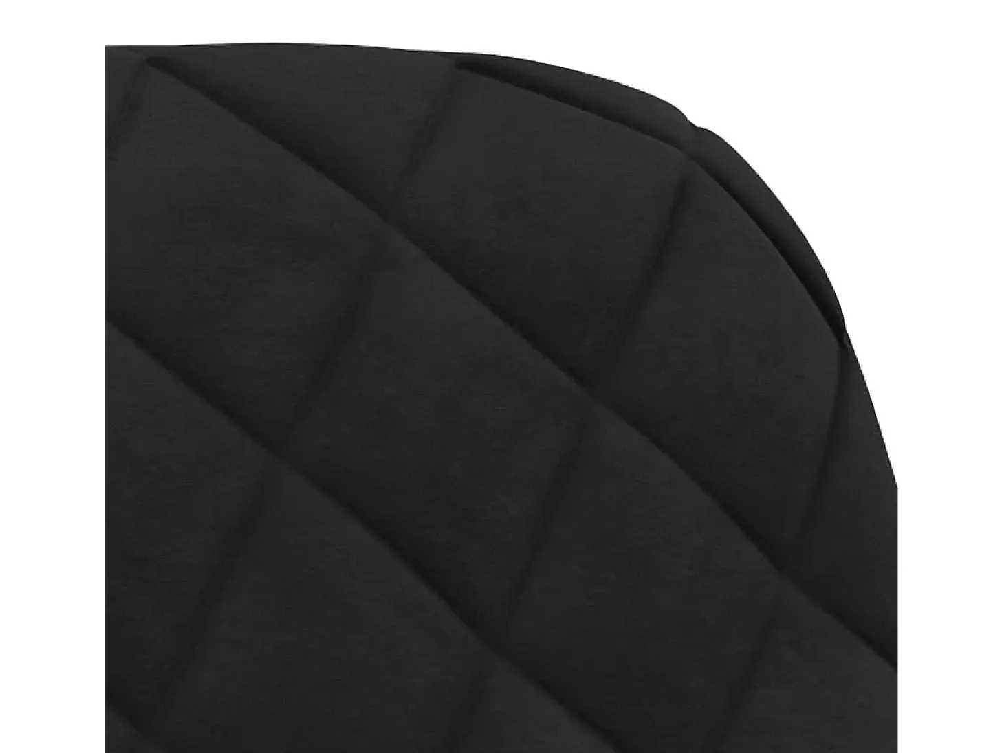 Juego de 2 sillas de comedor giratorias de terciopelo negro