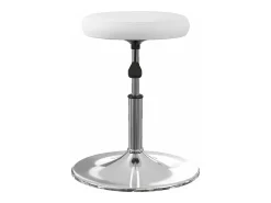 Juego de 4 Sillas de comedor cuero sintético blanco ES373082