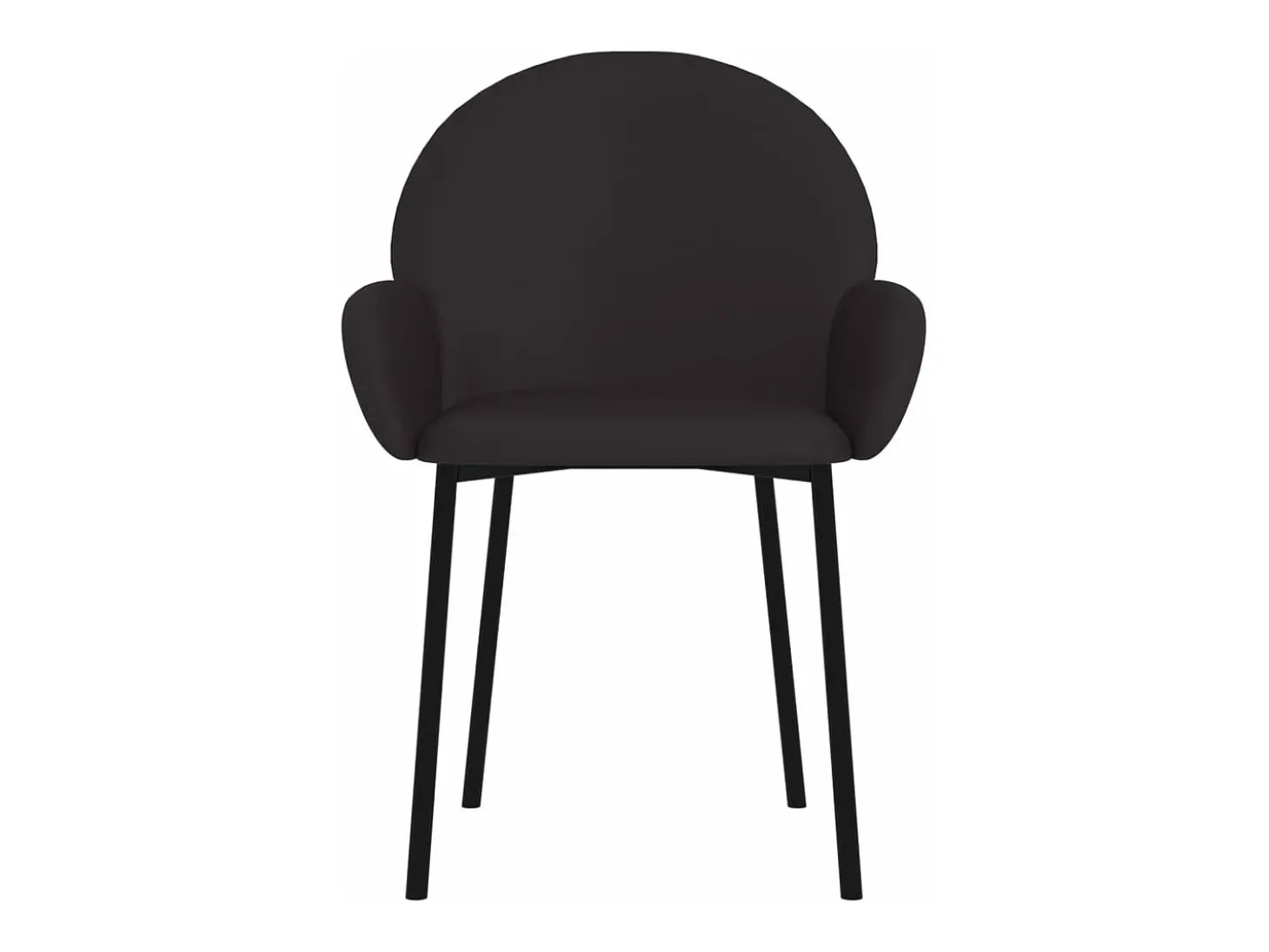 Juego de 2 Sillas de comedor cuero sintético negro ES949469