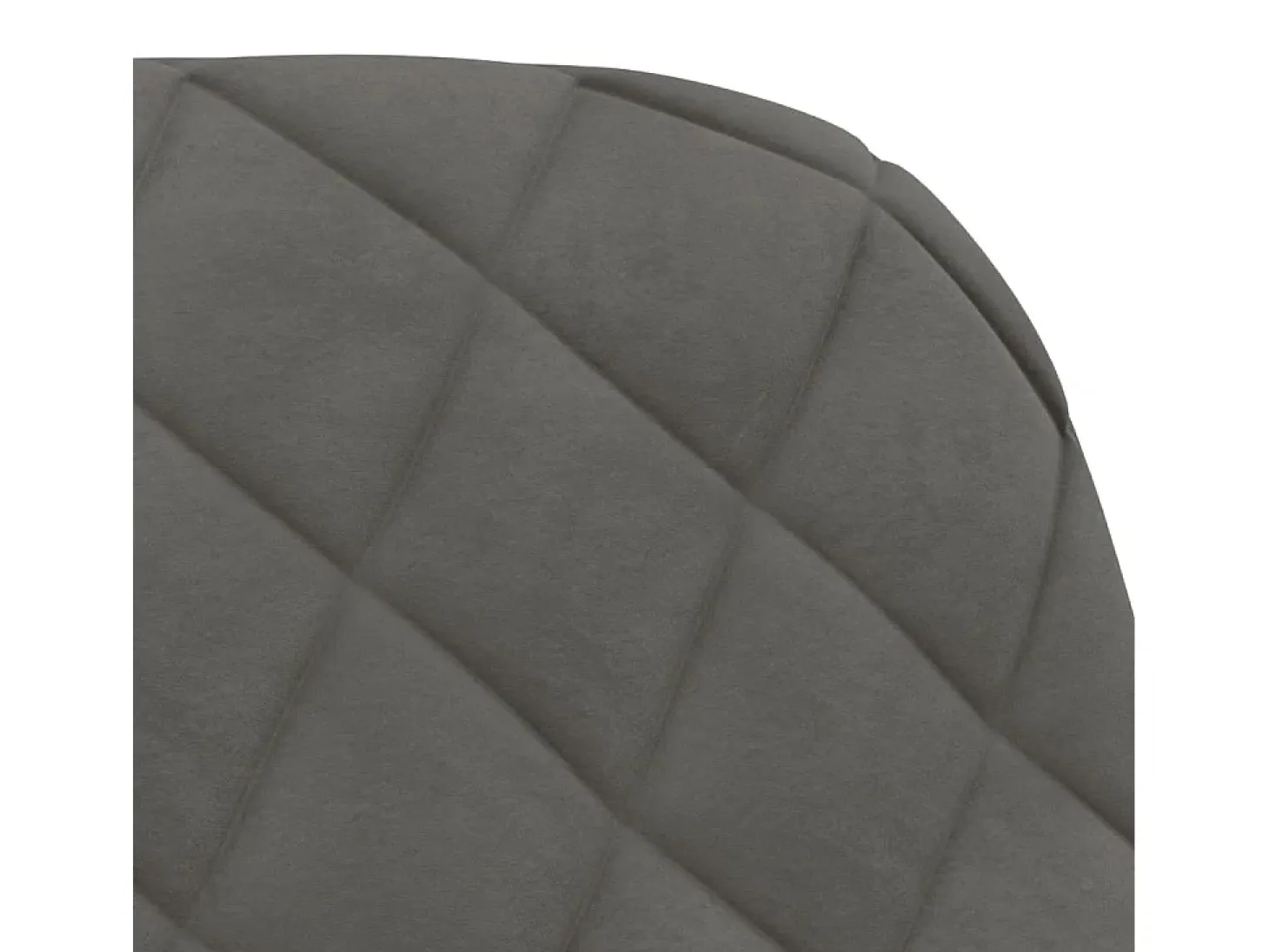 Juego de 2 sillas de comedor giratorias de terciopelo gris oscuro