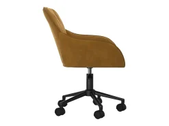 Juego de 2 Sillas de comedor giratorias terciopelo marrón ES593192