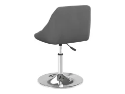 Juego de 2 sillas de comedor giratorias de terciopelo gris oscuro