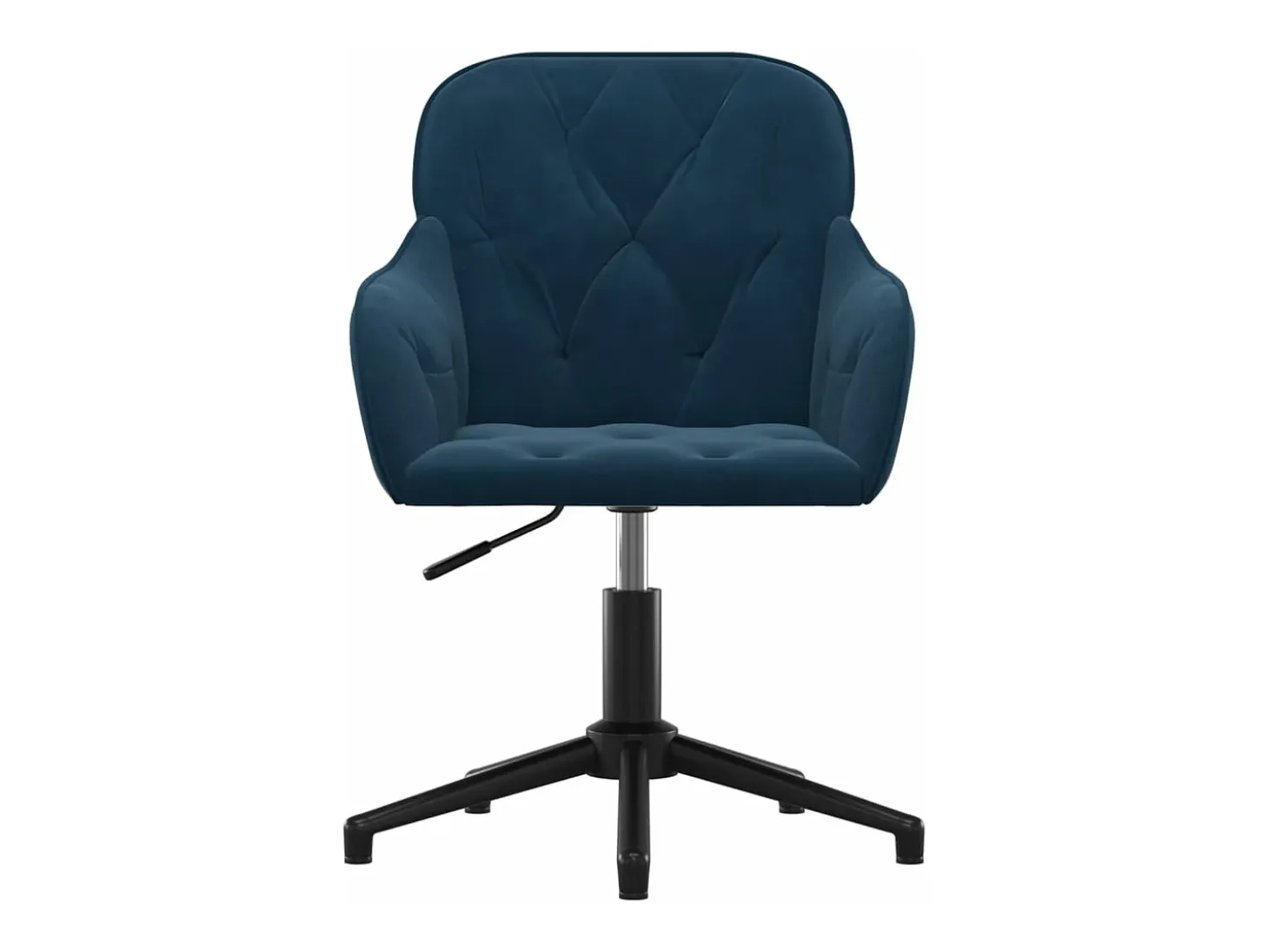 Juego de 2 Sillas de comedor giratorias terciopelo azul ES326321