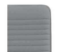 Juego de 4 sillas de comedor de tela gris claro