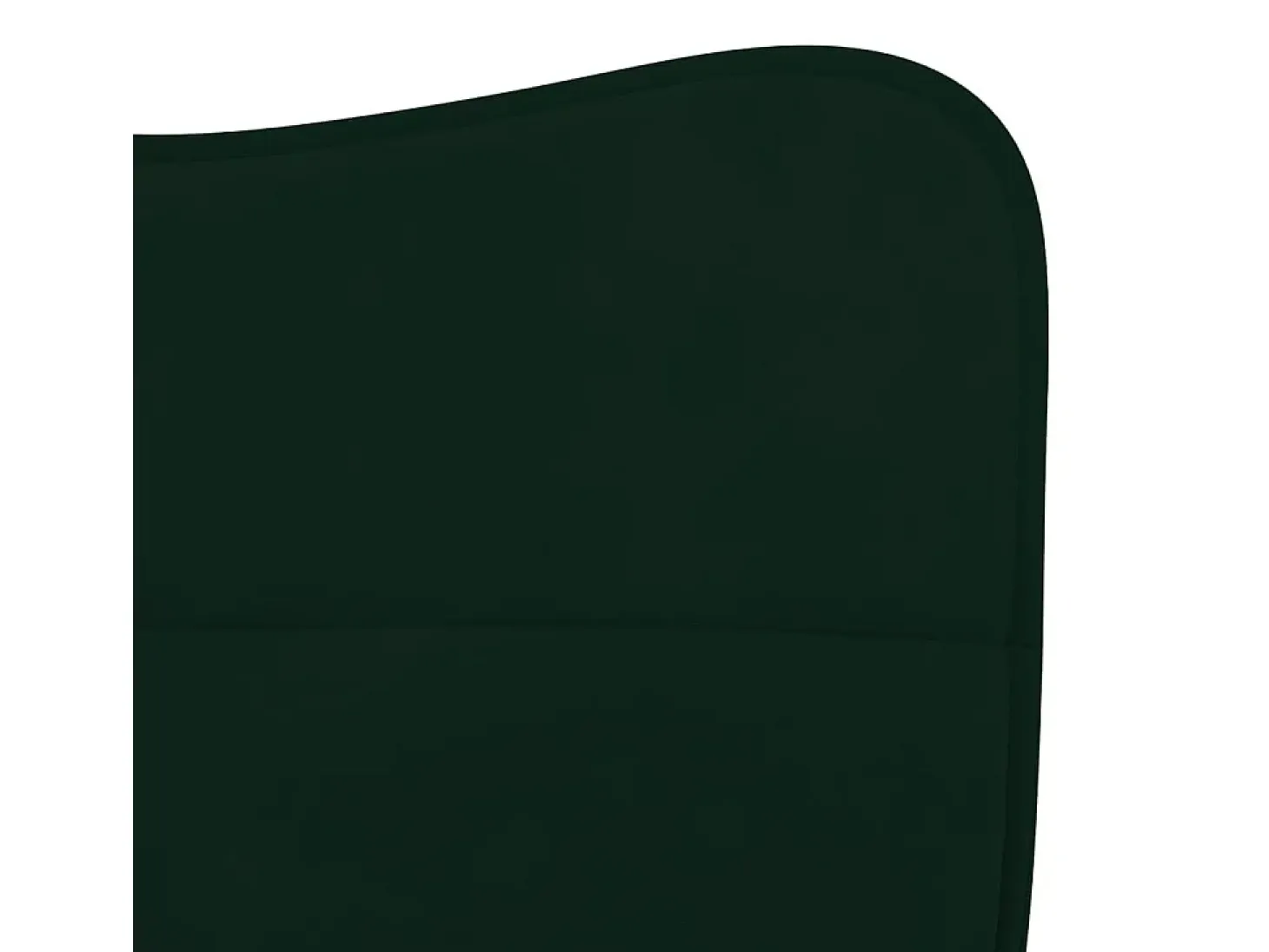 Juego de 2 sillas de comedor de terciopelo verde oscuro
