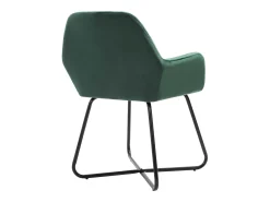 Juego de 2 Sillas de comedor terciopelo verde ES516626