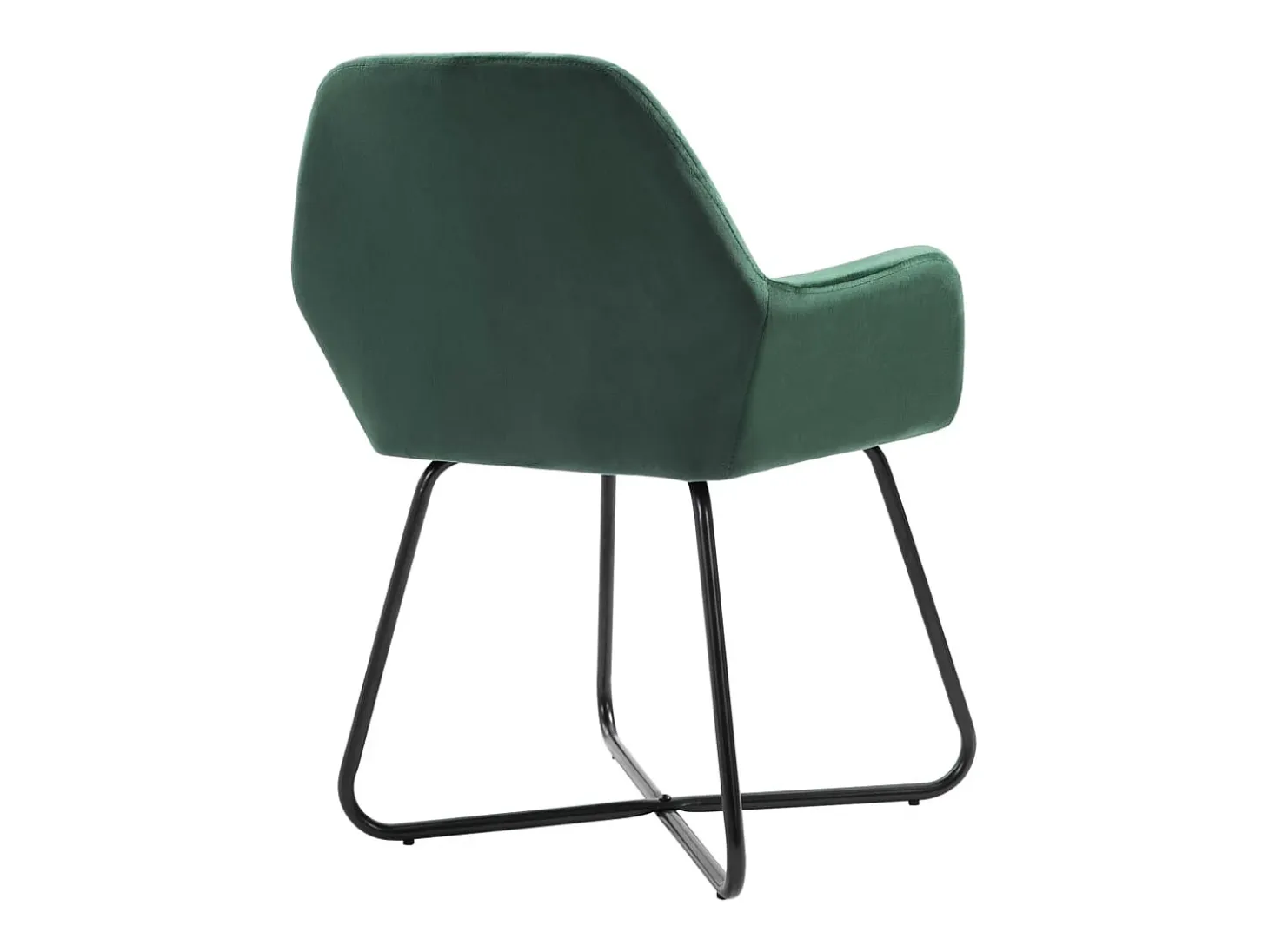 Juego de 2 Sillas de comedor terciopelo verde ES516626