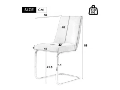 Juego de 4 sillas de comedor en terciopelo gris con respaldo tapizado y patas doradas.