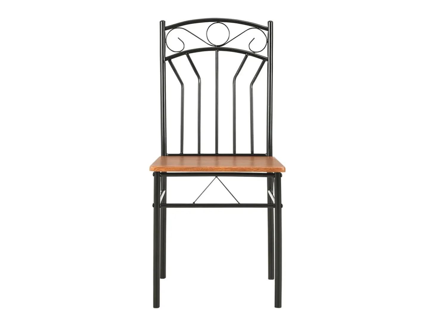 Juego de 2 Sillas de comedor MDF marrón ES315982