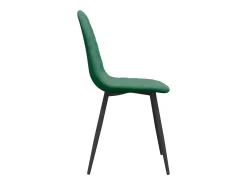 Juego de 4 Sillas de comedor terciopelo verde oscuro ES148211