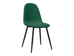 Juego de 4 Sillas de comedor terciopelo verde oscuro ES148211