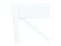 Juego de 2 Sillas de comedor madera maciza de caucho blanco ES149123