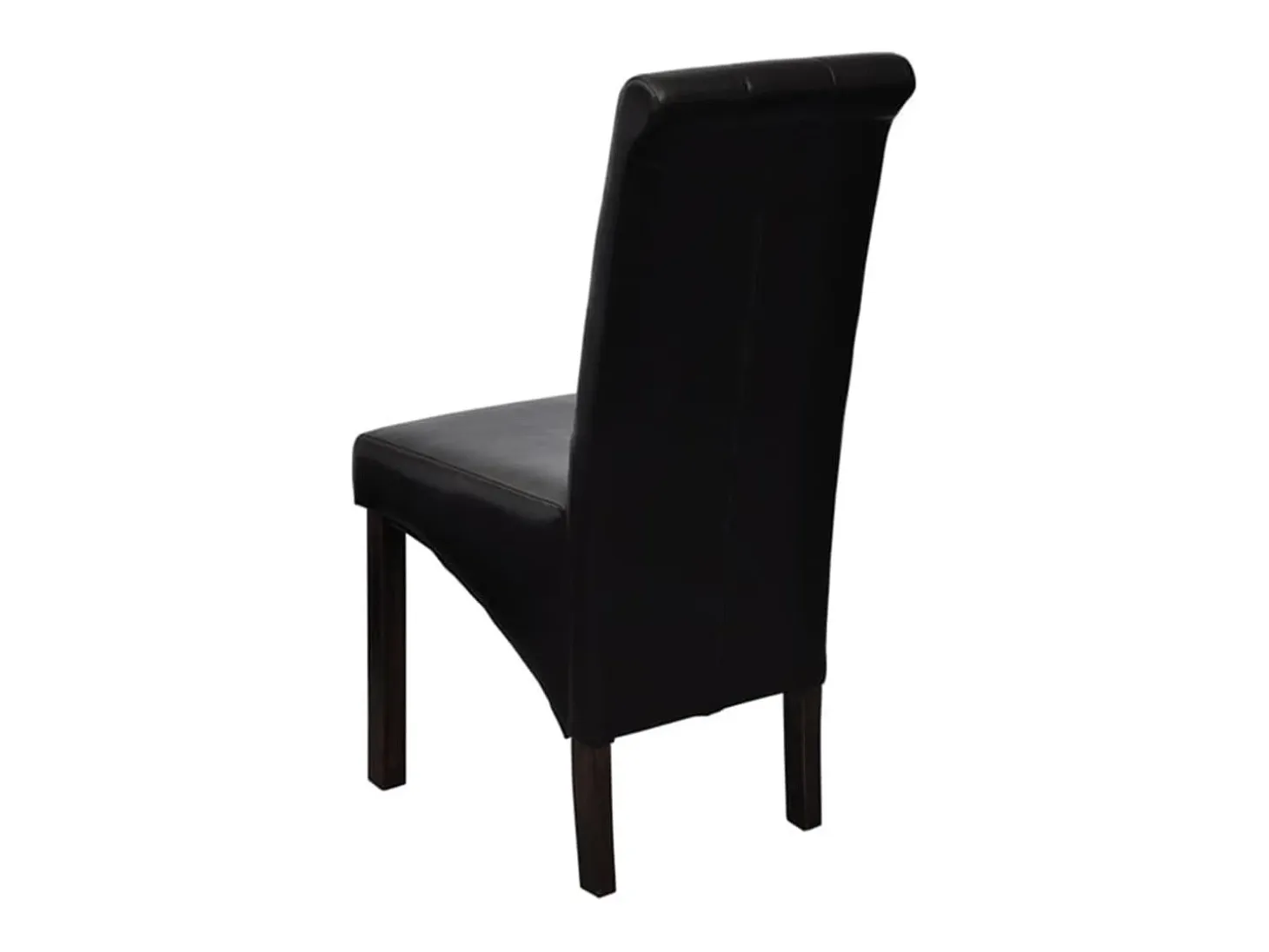 Juego de 2 Sillas de comedor cuero sintético negro ES643416