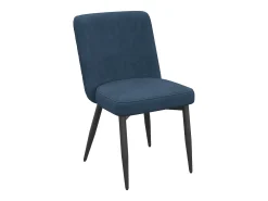 Juego de 4 sillas de comedor - 63 x 48 x 85 cm - para comedores/salones/cafeterías - Estilo moderno - terciopelo - azul oscuro