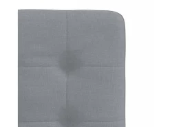 Juego de 4 sillas de comedor de tela gris claro