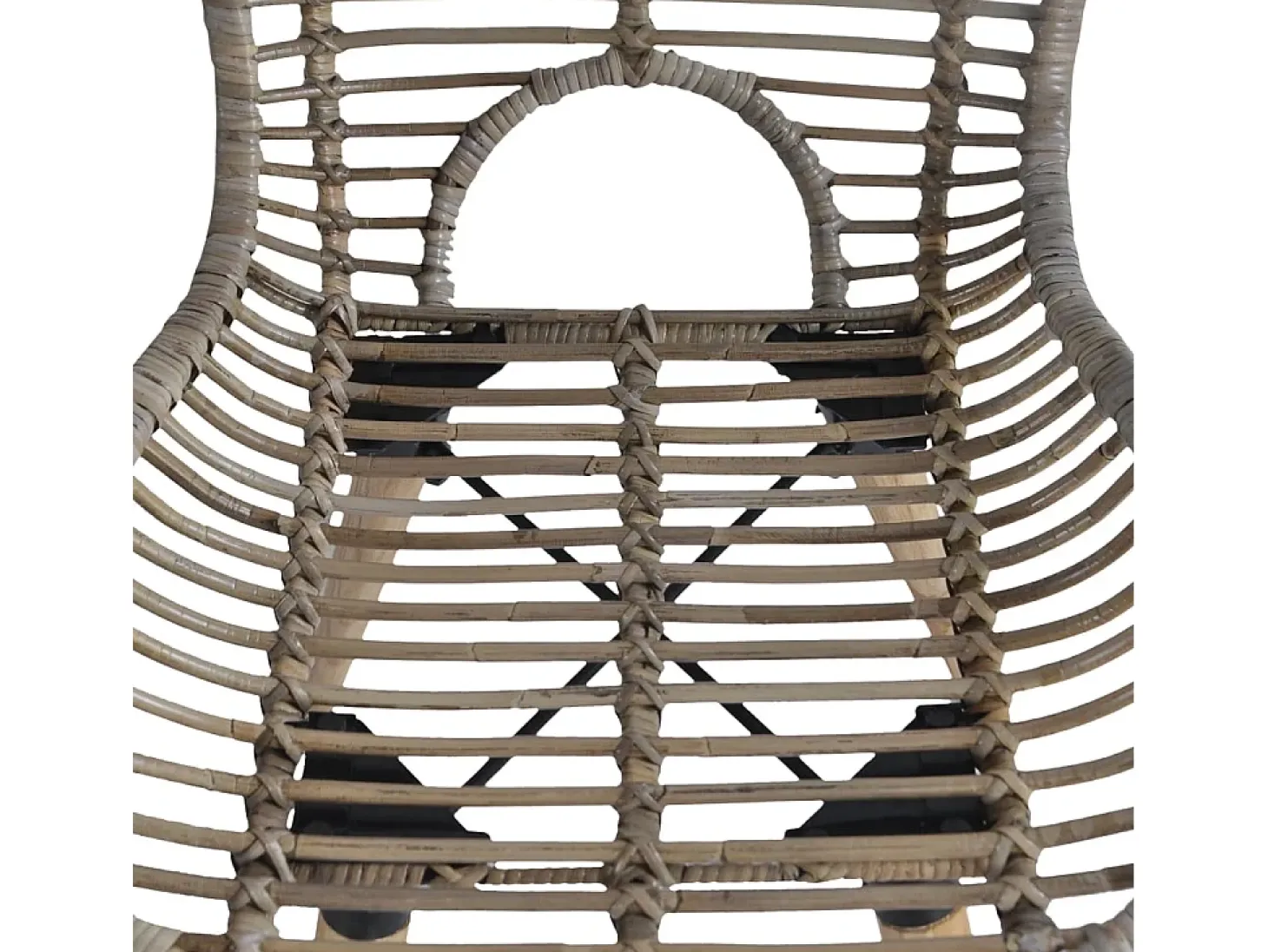Juego de 2 Sillas de comedor ratán natural marrón ES669307