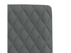 Juego de 6 sillas de comedor de tela gris oscuro