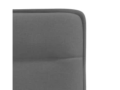 Juego de 2 sillas de comedor de tela gris oscuro