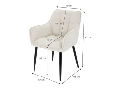 Juego de 4 sillas de comedor Silla de salón Silla de cocina Sillón Silla de dise