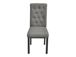 Juego de 2 Sillas de comedor giratorias tela gris claro ES650850