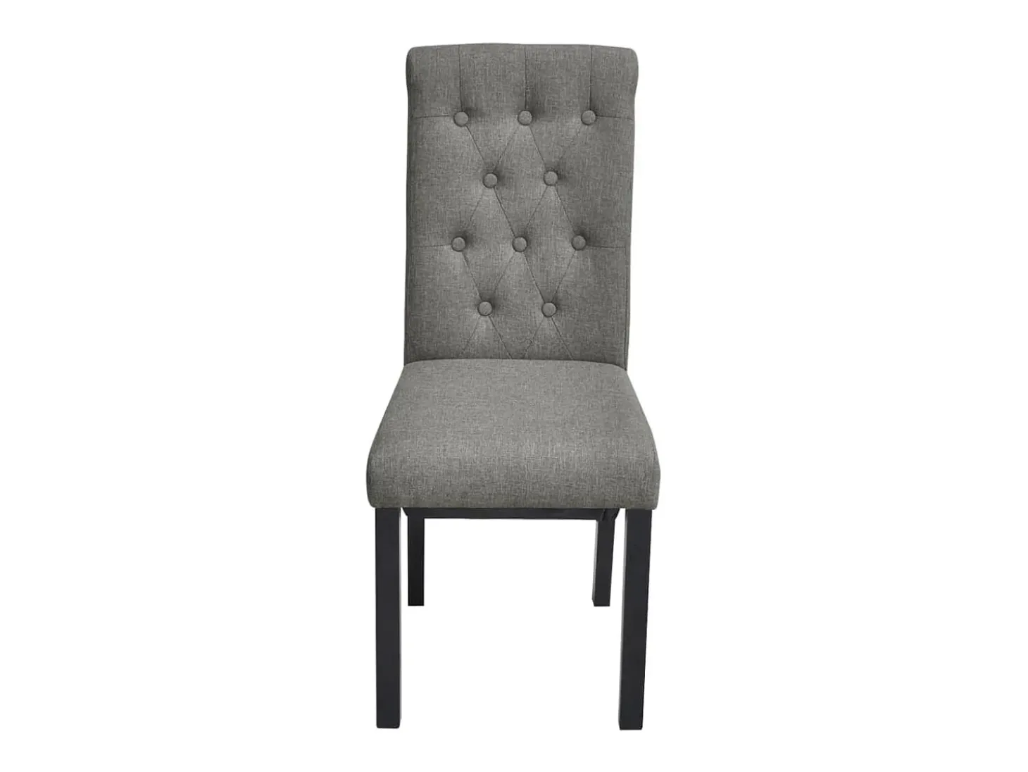 Juego de 2 Sillas de comedor giratorias tela gris claro ES650850