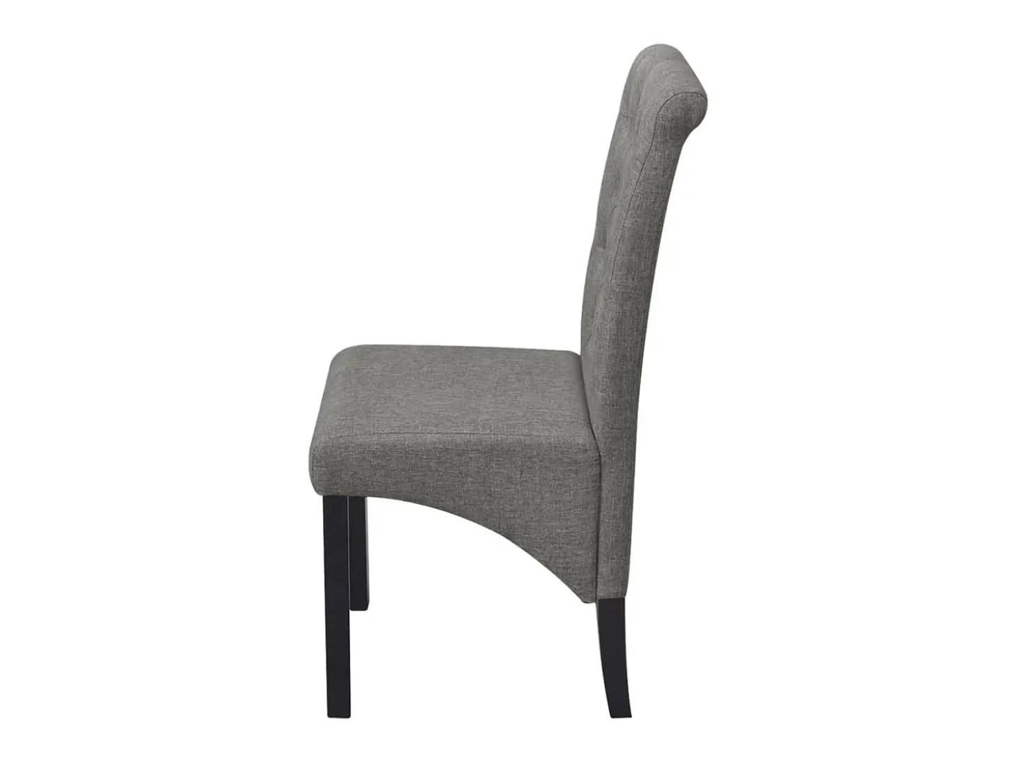 Juego de 2 Sillas de comedor giratorias tela gris claro ES650850