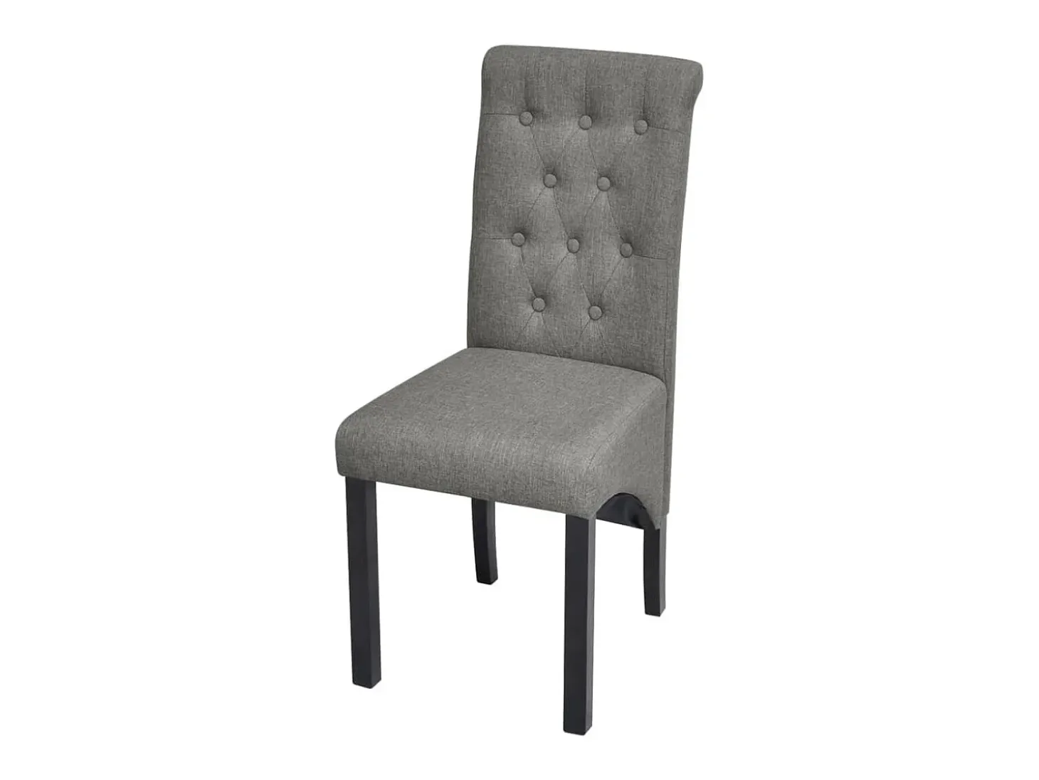 Juego de 2 Sillas de comedor giratorias tela gris claro ES650850