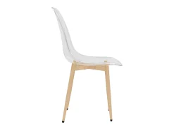 Juego de 6 sillas de comedor de PET transparente