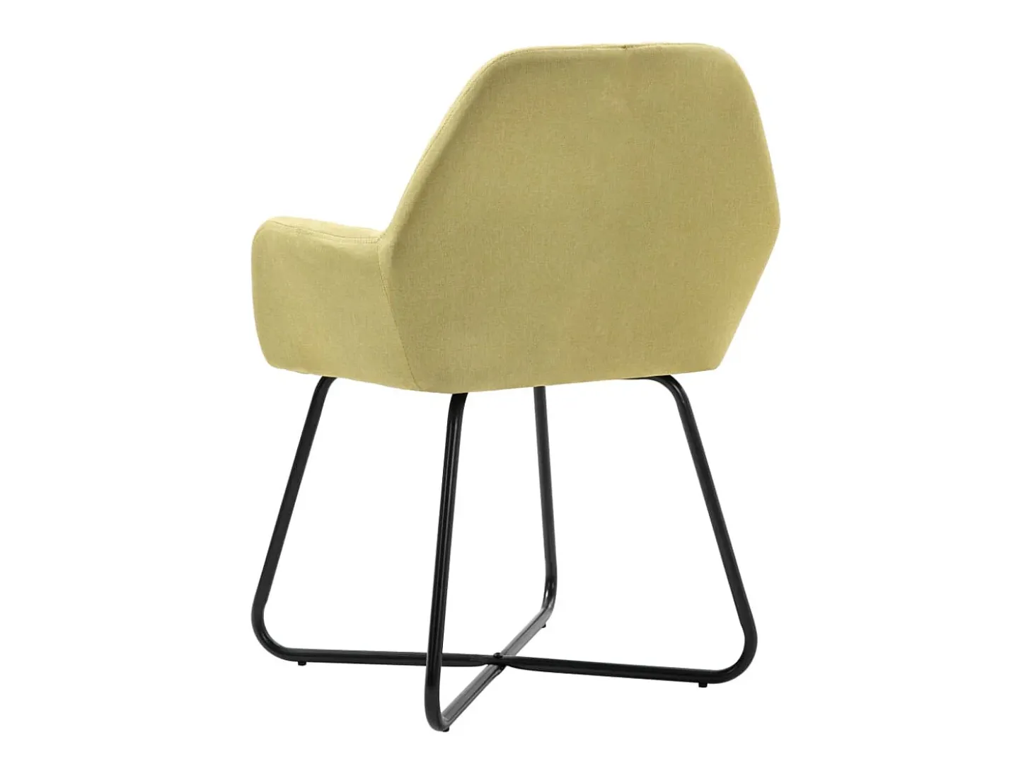 Juego de 2 Sillas de comedor tela verde ES183513