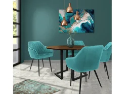 Juego de 2 Sillas de Comedor Sillas de Salón Silla de Cocina Silla Tapizada de T
