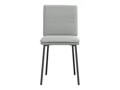 Juego de 4 sillas de comedor de terciopelo gris claro