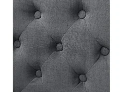 Juego de 2 Sillas de comedor tela gris oscuro ES201180