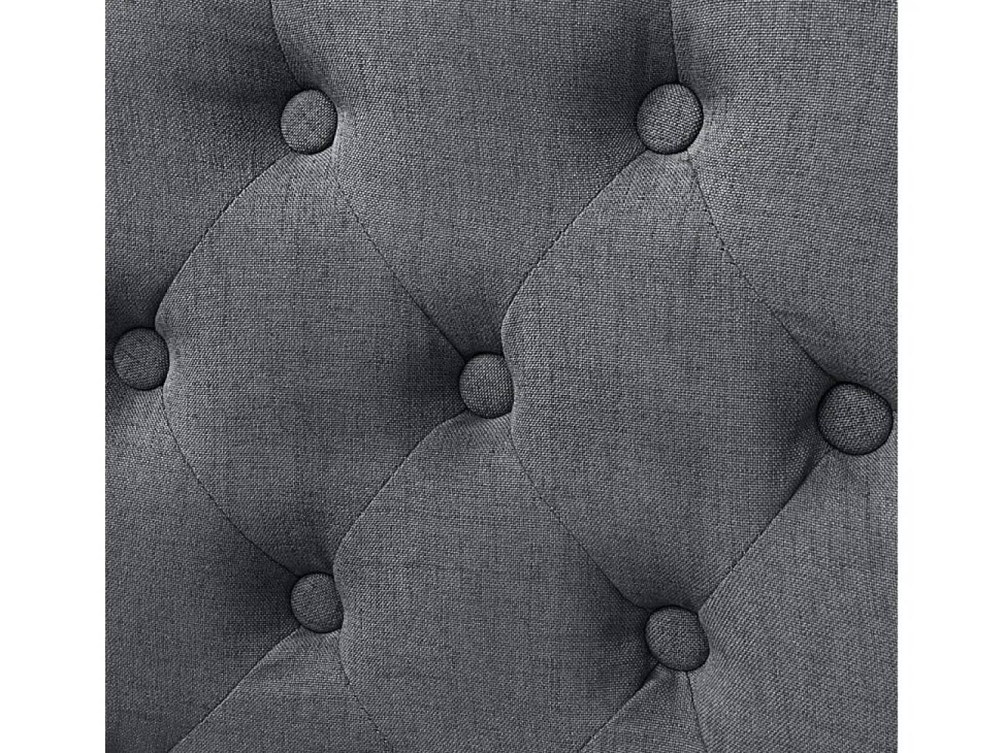 Juego de 2 Sillas de comedor tela gris oscuro ES201180