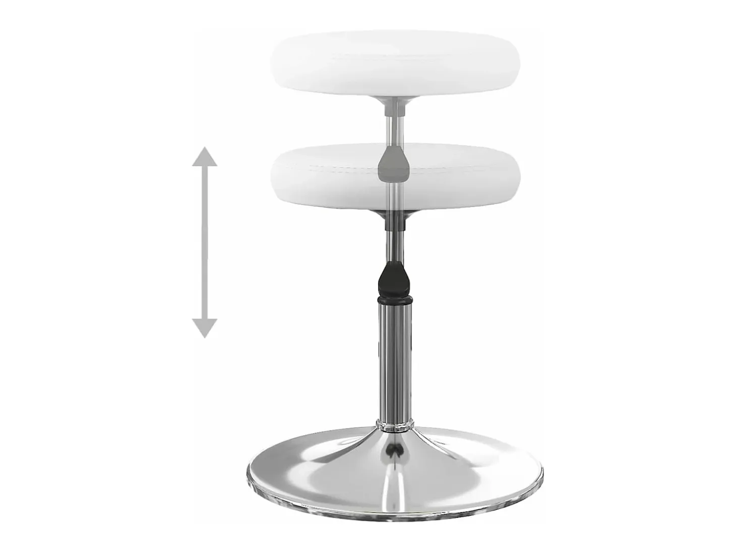Juego de 6 Sillas de comedor cuero sintético blanco ES129505