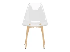 Juego de 2 Sillas de comedor transparente PET ES663859