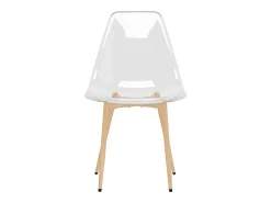 Juego de 6 Sillas de comedor transparente PET ES255669