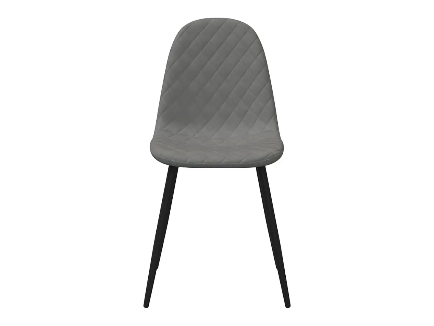 Juego de 2 Sillas de comedor terciopelo gris claro ES714016