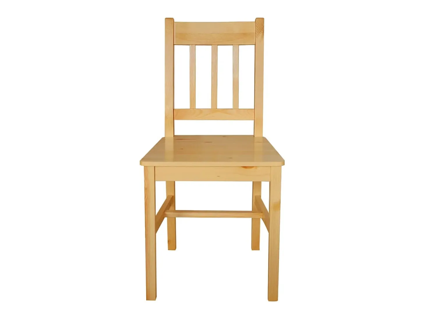 Juego de 4 sillas de comedor de madera de pino